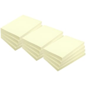 Notes LYRECO recycled 50x40mm gul 12/fp