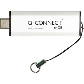 USB-stick Q-CONNECT 3.2 Gen1, zilver, 64 GB