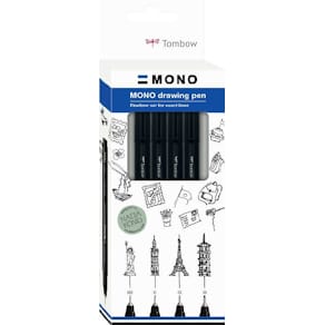 Tombow Fineliner MONO drawing set Fine (4)