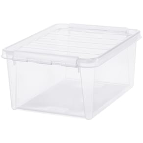 Förvaringsbox med lock 14 L transparent