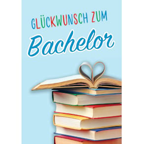 Glückwunschkarte KOMMA³ Bachelor