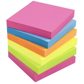Notes LYRECO standard 75x75mm neon 6/fp