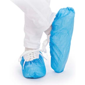 Skoovertræk Eco LDPE 25 my, blå, 410x150 mm, 100 stk