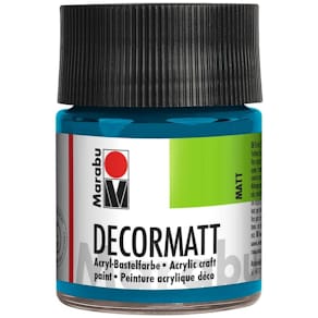 Acrylfarbe Marabu Decormatt, cyan, 50 ml