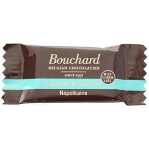 Chokoladestykker Bouchard karamel & havsalt, flowpack, 1 kg