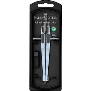 Zirkel Faber-Castell Grip Schnellverstellzirkel, sky blue