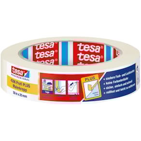 Abdeckband tesa Malerkrepp, 25 mm x 50 m, beige