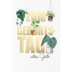 Geburtstagskarte Eulzer, geprägt
