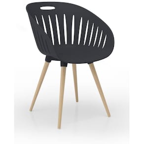 Outdoorstuhl Topstar Outdoor, anthrazit/Buche, 2 St.