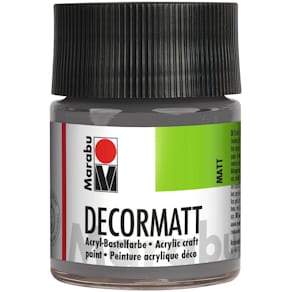 Acrylfarbe Marabu Decormatt, hellgrau, 50 ml