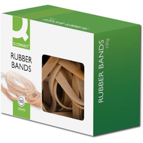 Elastieken Q-CONNECT, breedte 9 mm, lengte 140 mm, nr 78, doosje