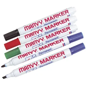 Märkpenna Marvy 480 B Svart, permanent, konisk