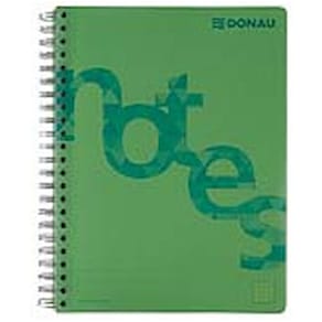 Collegeblock DONAU PP Cover, A4, kariert, grün