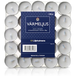 Värmeljus Liljeholmens Stearin 6H 100/fp