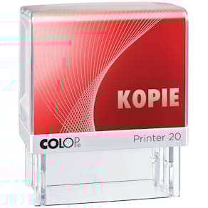 Stempel COLOP Printer, KOPIE, schwarz/rot, 4 Zeilen