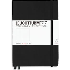 Anteckningsbok A5 blank Black
