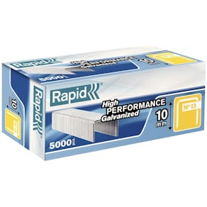 Hæfteklammer Rapid nr. 13/10, galvaniseret, 5000 stk