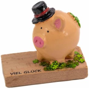 Dekorationsartikel Manufaktur Locnikar, Glücksbringer Schwein auf