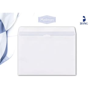 Kuvert MAILMAN C4 SH 100g vit 500/fp