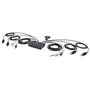StarTech.com 2-Port Dual-Monitor DisplayPort Cable KVM Switch,