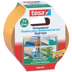 Verlegeband tesa extra stark klebend, 10 m x 50 mm, weiß