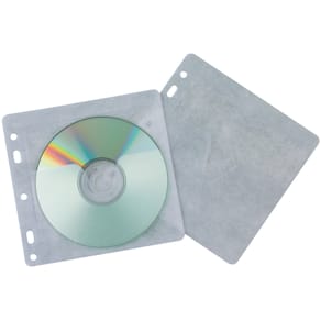 CD-Hülle Q-CONNECT, 40 St., transparent, gelocht