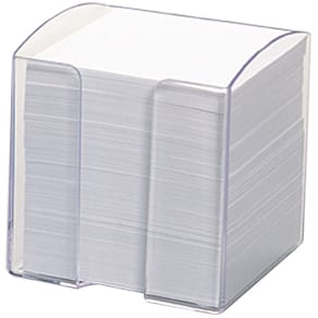 Blockkub 10x10x10cm transparent