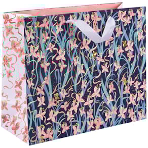 Geschenktragetasche Turnowsky Garden Chic, blue, 330 x 270 x 130 