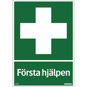 Skylt Första hjälpen 210x297mm