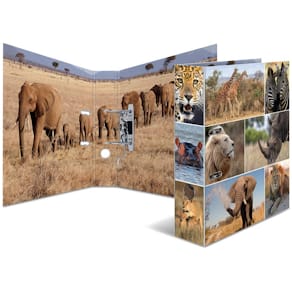 Ordner HERMA Motiv Afrika Tiere, A4, 70 mm, sortiert