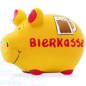 Spardose KCG Bierkasse, Schwein, klein