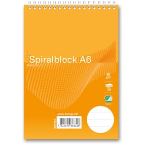Spiralblock FORMAT A6 60g 100bl linj