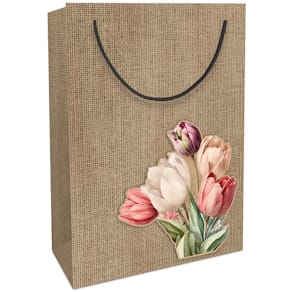 Tragetasche BY NATURE, Oster, Packpapier, Tulpe