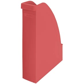 Tidsskriftsamler Leitz Recycle rød karton, 6 stk