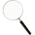 Leesloep Westcott, diameter 90 mm, vergroot tot 2 keer, zwart