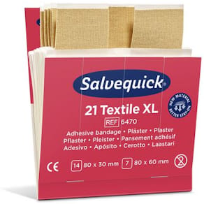 Plåster refill textil extra stora 21/fp