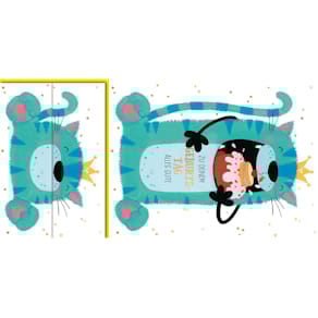 Geburtstagskarte Noname, geprägt, gefaltet, inkl. Umschlag, bunt