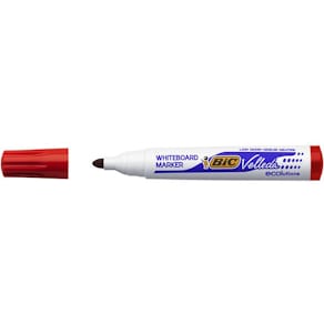 Whiteboardpenn BIC Velleda 1701 rund rød