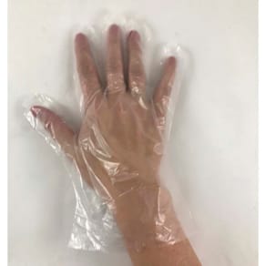 Engangshandsker LD-PE L, transparent, 100 stk