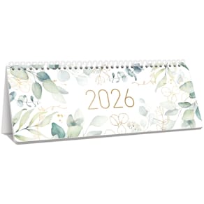 Tischkalender HÄFFT Blattgold 2026, 29,7 x 11 cm, bunt
