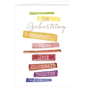 Geburtstagskarte HANRA Jumbo, A4, mit Umschlag, mit Spruch