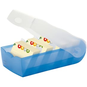 Karteibox HAN CROCO, A7, transluzent-blau