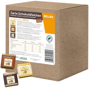 Schokoladentäfelchen Hellma Zarte, 130 x 4,5 g