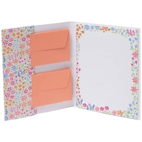 Briefmappe Rössler Fleur, 10 Blätter/10 Umschläge