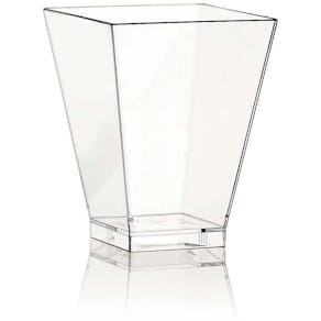 Dessertbæger PS 160 ml, transparent, 58x58x76 mm, 400 stk