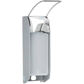 Wandspender LEINA-WERKE KHL, 1000ml, grau, Metall, langer Hebel