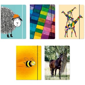 Gummizugmappe VENCEREMOS, A4, sortiert