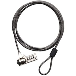 Targus DEFCON - Lås för säkerhetskabel - grå - 2 m