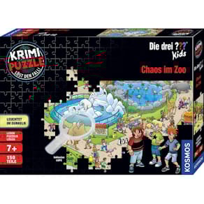 Puzzle KOSMOS Chaos im Zoo Kids, Leuchtpuzzle, 150 Teile, ab 7 J.