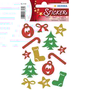 Schmucketikett HERMA Symbole glittery, 14 Stück